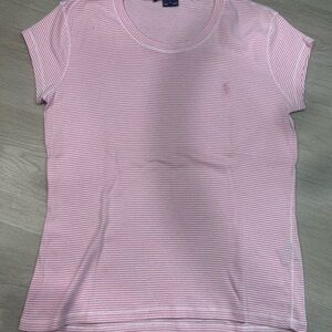 Ralph Lauren Light Pink Striped Top